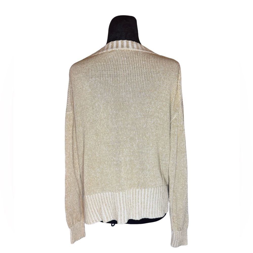 J.Crew Beige Cotton-Linen Blend Sweater Size S - Picture 2 of 6